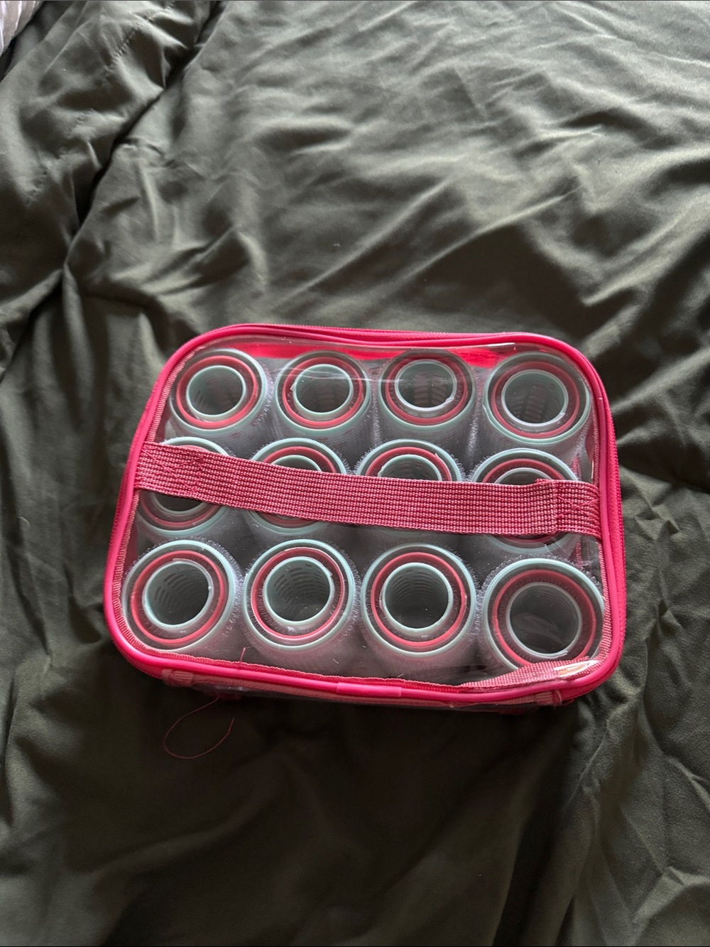 Othr Pink Clear Roller Organizer Case